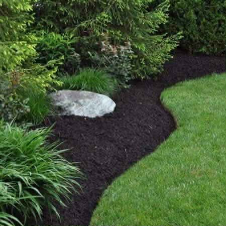 Fresh mulch installation by Lakeside Mow & Snow