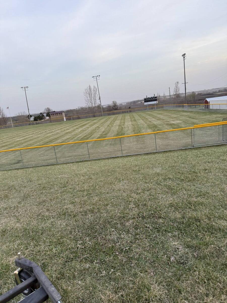Picture-perfect lawn stripes by Lakeside Mow & Snow